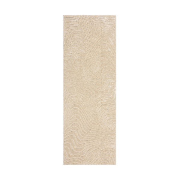 Tappeto beige in lana 80x230 cm Channel - Flair Rugs