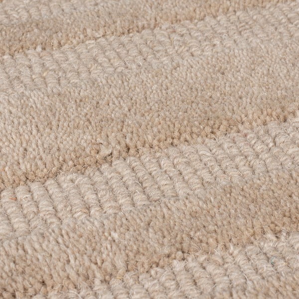 Tappeto beige in lana tessuto a mano 200x290 cm Zen Rectangles – Flair Rugs-image-2