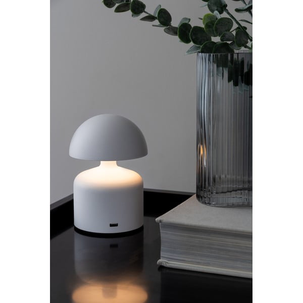 Lampada da tavolo a LED bianca (altezza 15 cm) Impetu - Leitmotiv-image-1