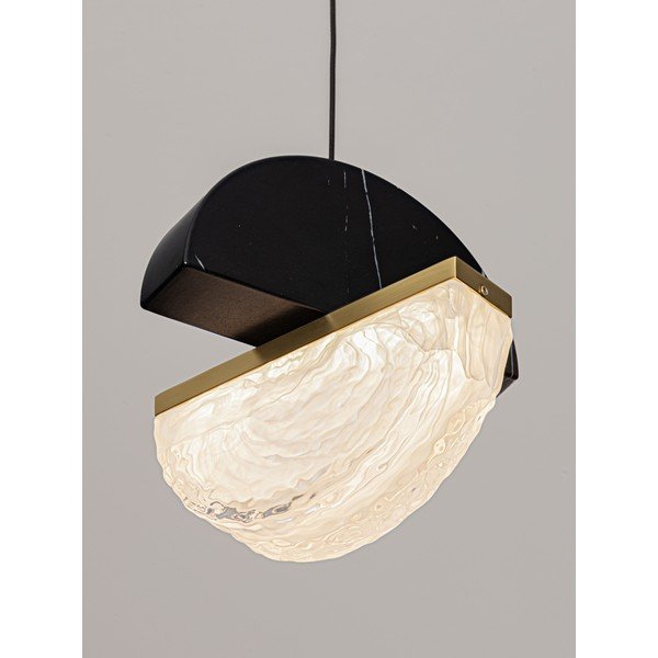 Lampadario LED nero in metallo con intensità regolabile ø 16 cm Dorin – Nova Luce-image-2