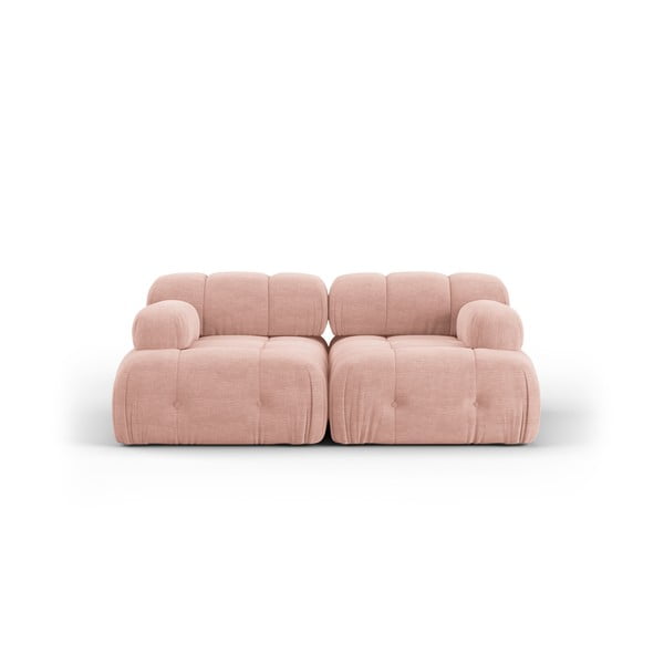 Divano componibile in rosa chiaro 192 cm Ferento – Cosmopolitan Design