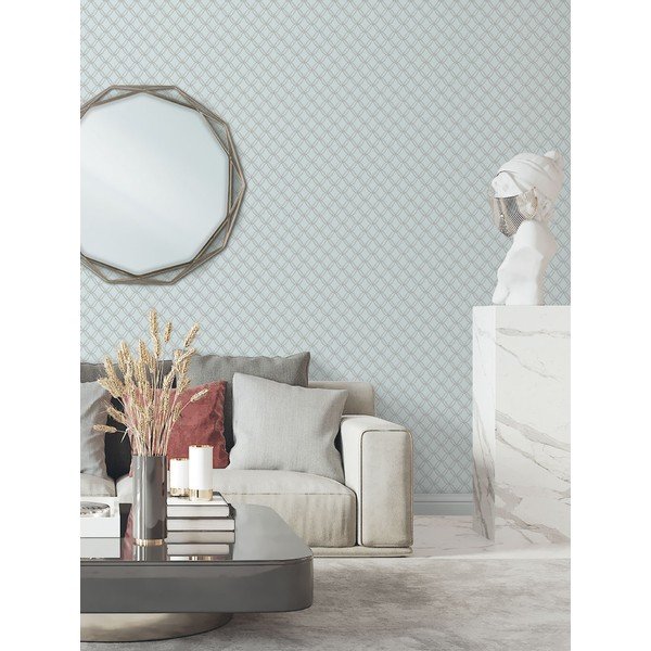 Carta da parati in lana 10 m x 53 cm Embroidery - Vavex-image-1