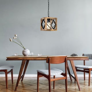 Lampada a sospensione in legno di abete Zikzak Rustik - Opviq lights