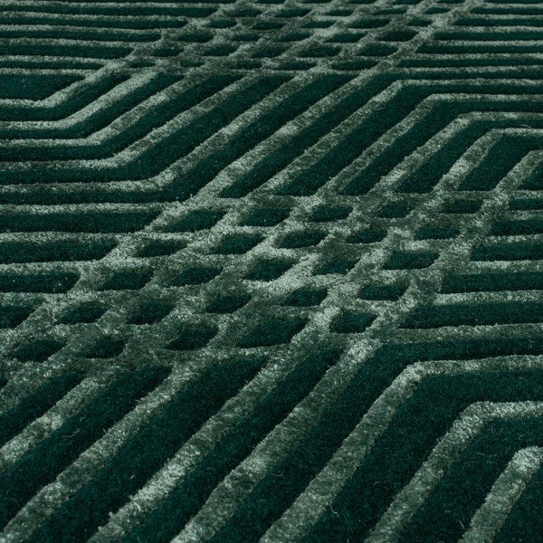 Tappeto in lana verde , 160 x 230 cm Diamonds - Flair Rugs-image-2