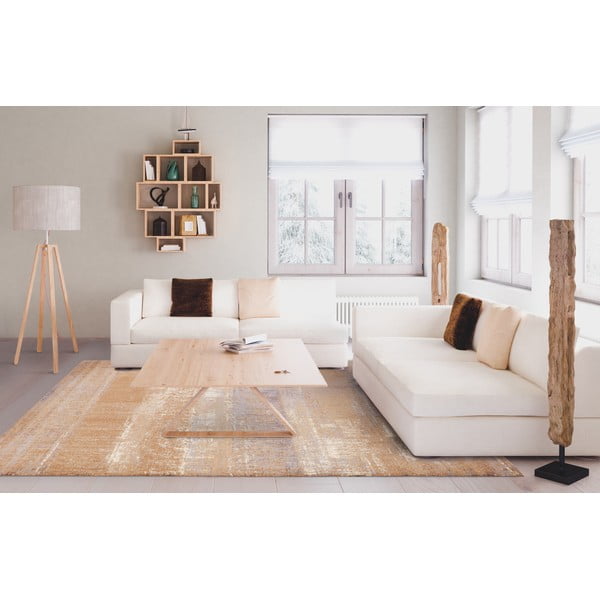 Tappeto in lana marrone 133x180 cm Layers - Agnella-image-1