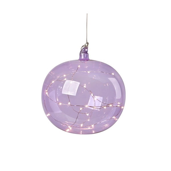 Decorazione luminosa natalizia viola da appendere ø 18 cm Lina - Markslöjd