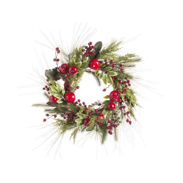 Vánoční věnec s jablky Unimasa Holly, ø 55 cm