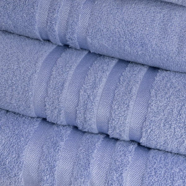 Asciugamano tipo terry blu in cotone 30x50 cm Simple – Casa Selección-image-1