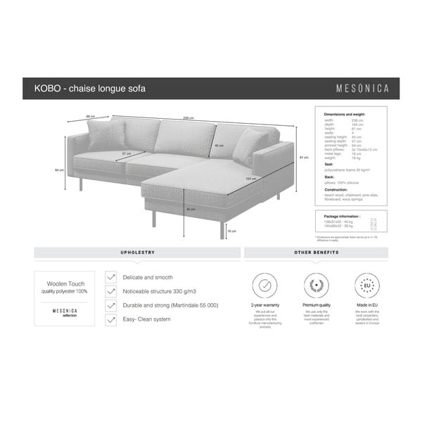 Divano angolare marrone Jílově , angolo destro Kobo - MESONICA-image-4