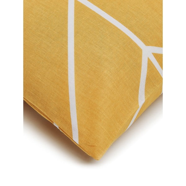 Biancheria da letto singola in cotone giallo by46 , 155 x 220 cm Mirja - Westwing Collection-image-4