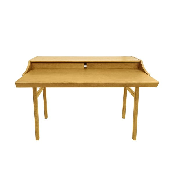 Scrivania in stile segreteria con effetto rovere 44x115 cm Carteret – Woodman-image-3