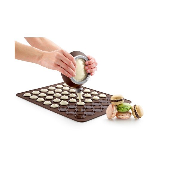 Tappetino in silicone marrone per amaretti - Lékué-image-4