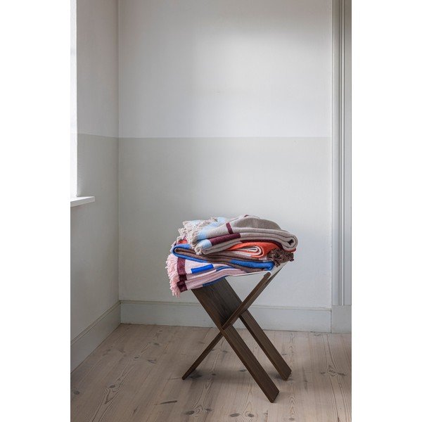 Coperta per TV burgundy/blu in cotone riciclato 130x175 cm Studio – Mette Ditmer Denmark-image-4