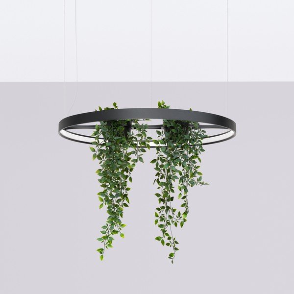 Lampadario LED nero in alluminio ø 78 cm RIO – Thoro-image-4