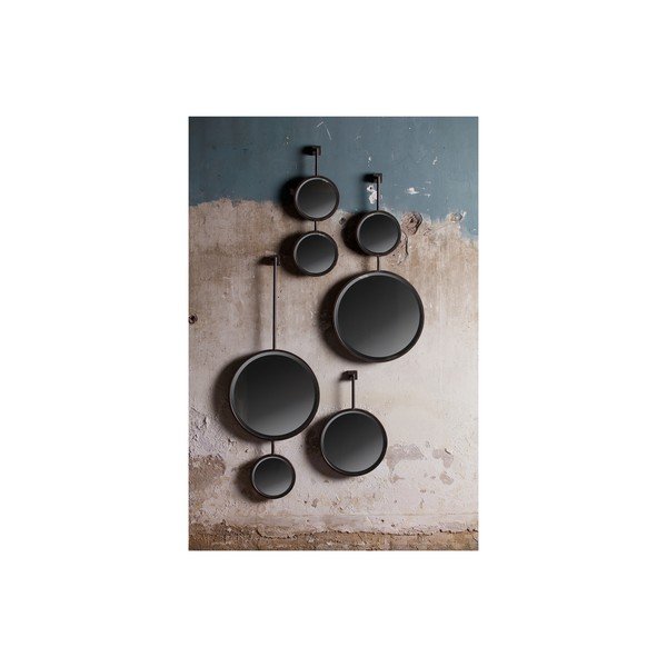 Doppio specchio rotondo da parete, lunghezza 58 cm Chain - BePureHome-image-4