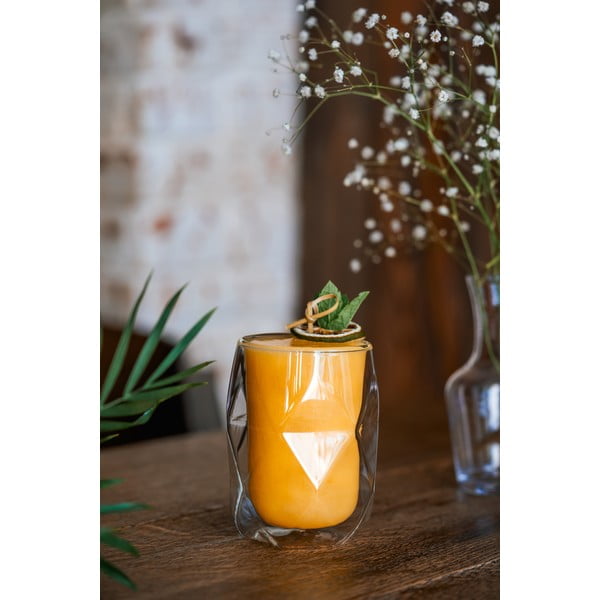 Set di 2 bicchieri da latte a doppia parete, 250 ml Geo - Vialli Design-image-4