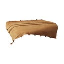 Copriletto color senape in vello 150x200 cm Pom Pom – Mijolnir