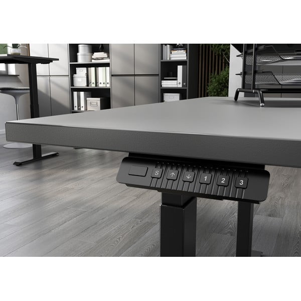 Scrivania regolabile con regolazione elettrica dell'altezza 80x140 cm Bedano - Germania-image-3