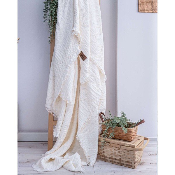 Copriletto color crema 260x240 cm Oscar  – Mijolnir-image-4
