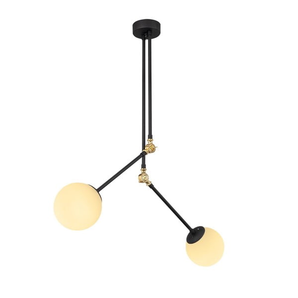 Apparecchio a sospensione in metallo nero Opviq luci Froso - Opviq lights-image-2