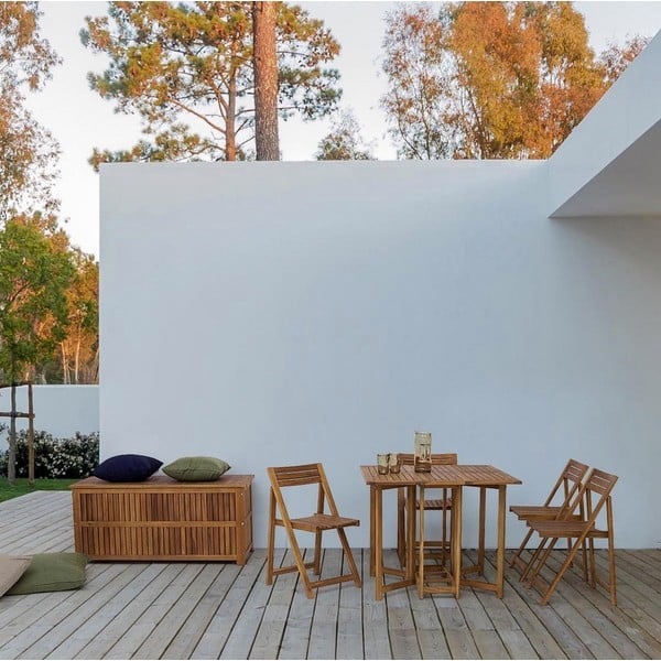 Contenitore da giardino di colore naturale in legno Noemi  – Bizzotto-image-1