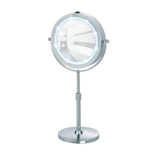 Specchio per make-up con illuminazione/con ingrandimento (5x) ø 13,5 cm Lumi – Wenko-image-1