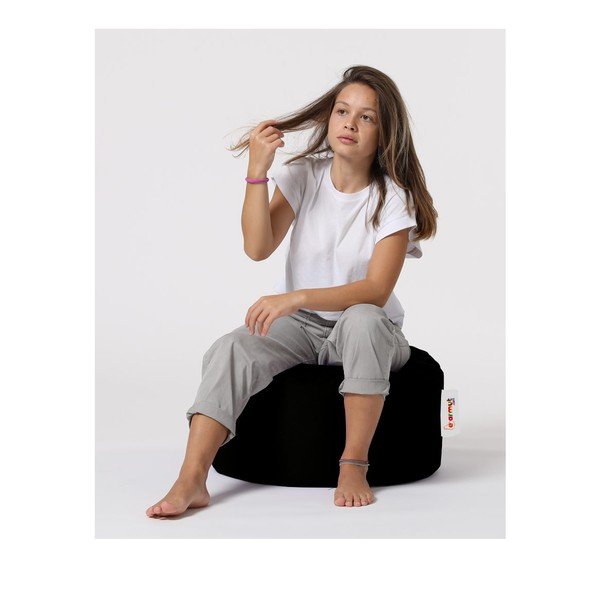 Sgabello da giardino nero Round - Floriane Garden-image-2