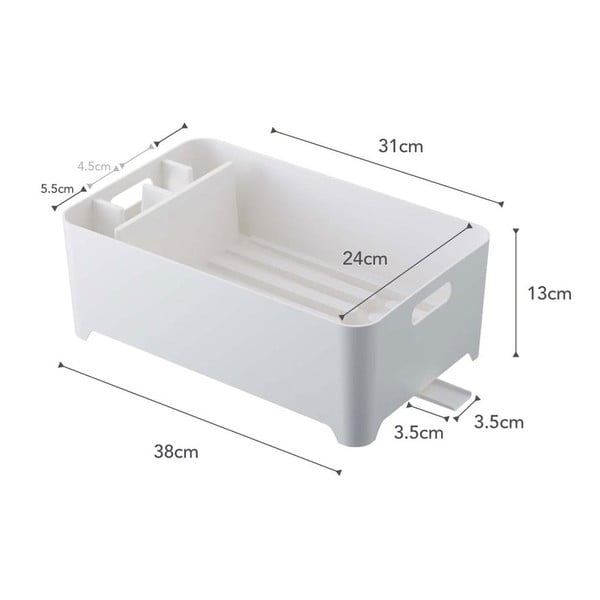 Scolapiatti bianco Tower - YAMAZAKI-image-4