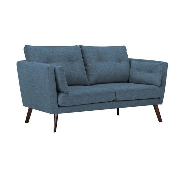 Divano a 2 posti blu scuro Elena - Mazzini Sofas