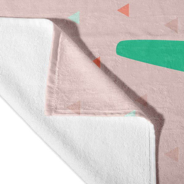 Asciugamano rosa chiaro 150x70 cm Panda - Moshi Moshi-image-1