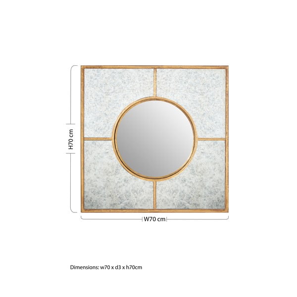 Specchio da parete 70x70 cm Zariah - Premier Housewares-image-2