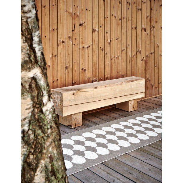 Passatoia da interno/esterno beige/color crema 70x150 cm Poppy Potato – Pappelina-image-1