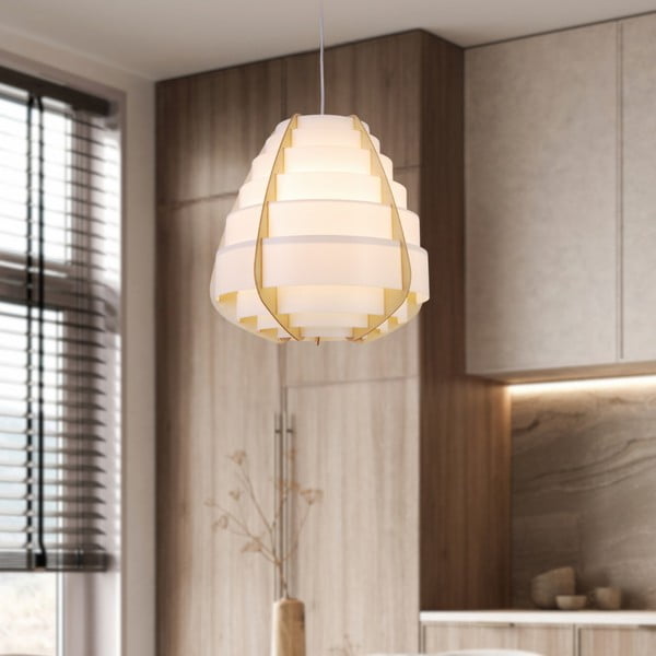 Lampadario bianco Nagoja – Candellux Lighting-image-2