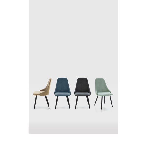 Sedie da pranzo verde chiaro in set di 4 Mani - Marckeric-image-1