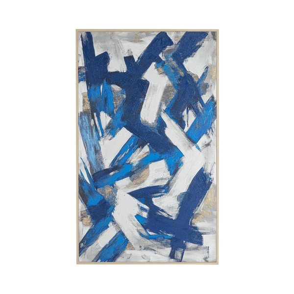 Dipinto con elementi dipinti a mano con cornice inclusa/dipinto su tela 127,5x206,5 cm Bold – Bizzotto