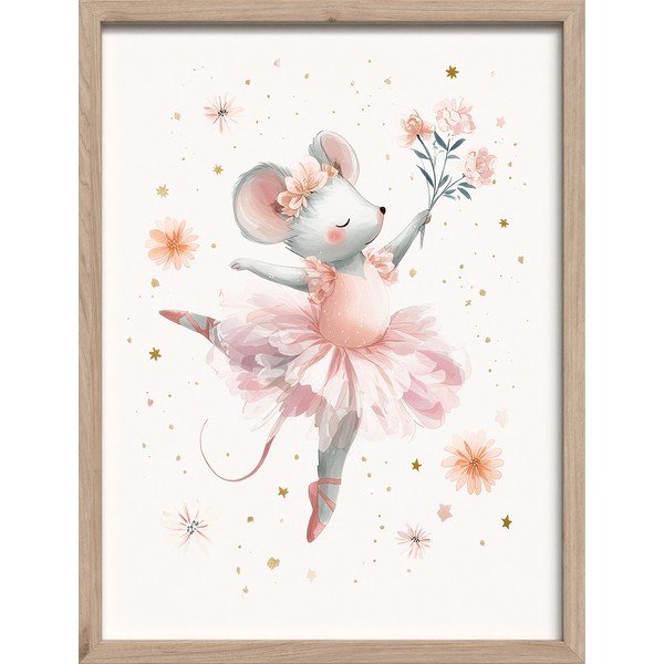 Quadro da bambini 30x40 cm Mouse Ballerina – Styler