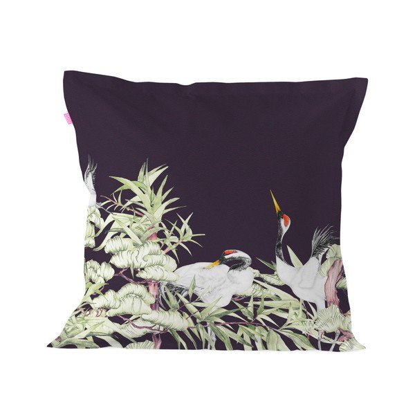 Bavlněný povlak na polštář Happy Friday Pillow Cover Cranes, 60 x 60 cm