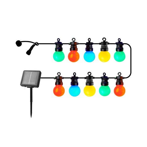 Catena luminosa 10 lampadine lunghezza 300 cm Lucas Multi - Sirius