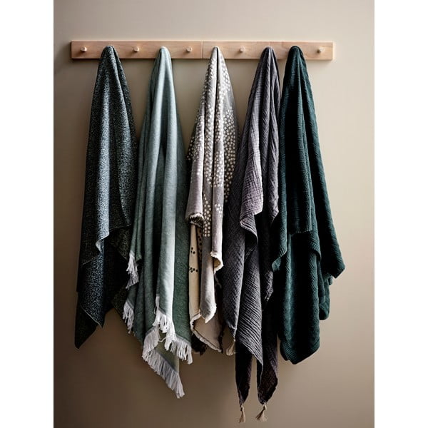 Coperta in cotone grigio Maja, 130 x 170 cm Mosaic - Södahl-image-3