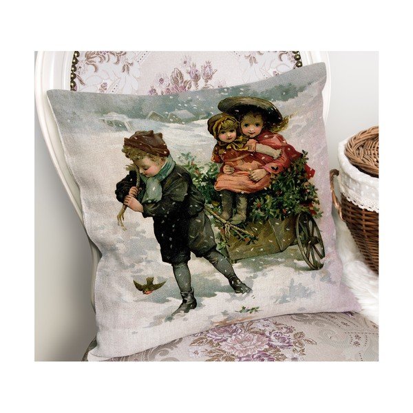 Federa decorativa a tema Natale 43x43 cm – Mila Home-image-2