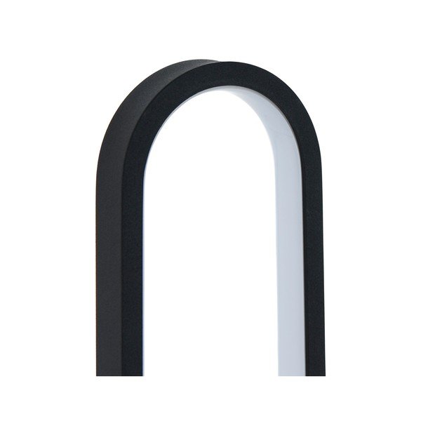 Lampada da terra LED nera opaca in metallo con intensità regolabile (altezza totale 130 cm) Loop – Ellos Home-image-4