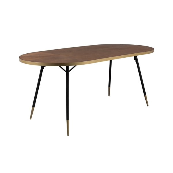 Tavolo da pranzo con piano in frassino 90x180 cm Denise - White Label-image-2