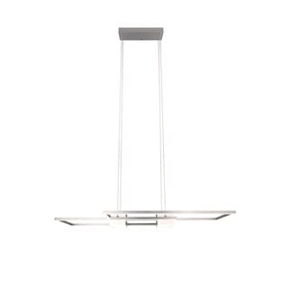 Lampadario a LED dimmerabile con telecomando in argento Albany - Trio