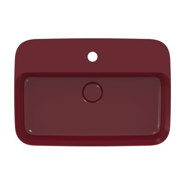 Lavabo in ceramica bordeaux 55x38 cm Ipalyss - Ideal Standard-image-2