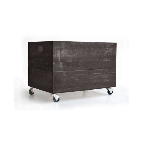 Ruote per cassette di legno rustiche nere - Really Nice Things