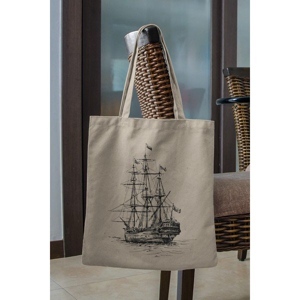 Borsa in tessuto beige - Kate Louise-image-2