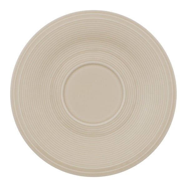 Piattino in porcellana bianca e beige Villeroy & Boch , ø 15,5 cm Like Color Loop - like | Villeroy & Boch