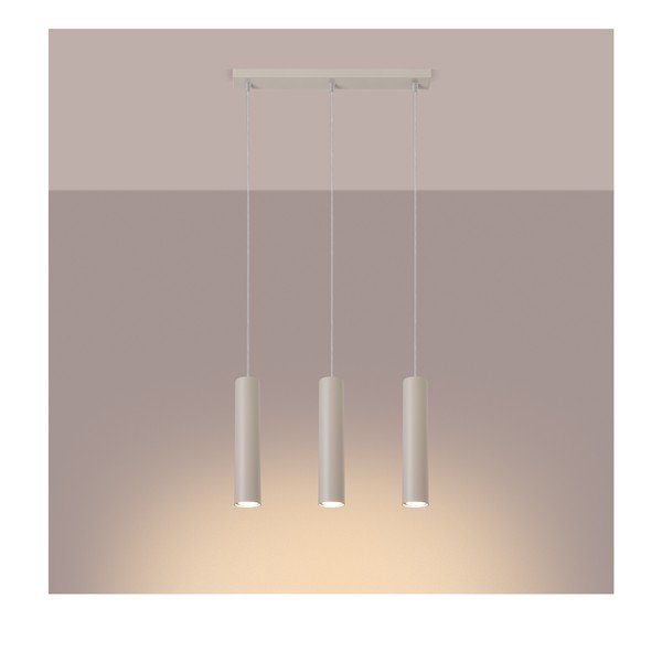 Lampadario color crema Castro – Sollux-image-1
