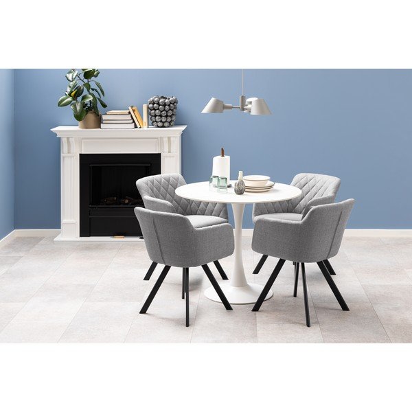 Tavolo da pranzo rotondo in ceramica ø 90 cm Malta - Actona-image-1