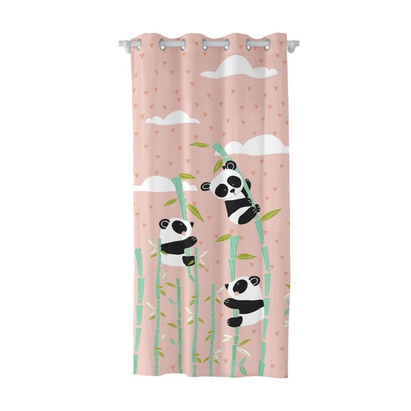 Tenda rosa in cotone per bambini, 140 x 265 cm Panda Garden - Moshi Moshi